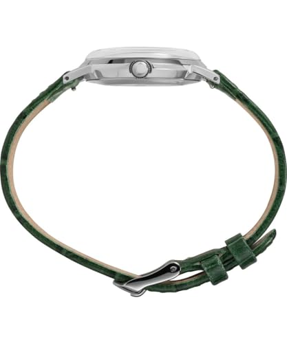 Timex Unisex's Analogue Mechanical Hand Wind Watch with Leather Strap TW2U96700