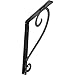 Ekena Millwork BKTM01X12X15SEDASV Metal Bracket, 1 1/2" W x 12" D x 15" H, Antiqued Silver