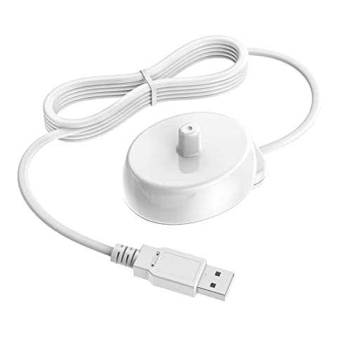BENSN USB Ladegerät Ersatz für Braun Oral B Elektrische Zahnbürste 3757 Ladestation, Induktive Ladebasis Tragbares Oral B Ladestation IP67 Wasserdichtes Netzkabel, Tragbares 5V Reiseladegerät Cover