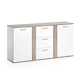sideboard nussbaum schwarzglas Im Lieferumfang enthalten sind das Sideboard und eine bebilderte Montageanleitung.