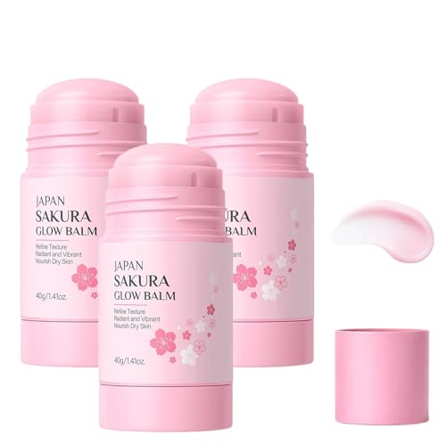 Sakura Foot Heel Stick Deep-Repair Anti-Aging Heel Balm Sakura Scent Cracked Heel Repair Sticks with Shea Butter Foot Balm for Hands Heels Elbows Knees and More