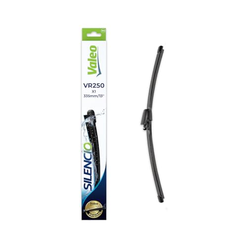 VALEO Silencio Essuie-glace - VR250 Balai d'Essuie-glace Plat 335 mm de Haute Performance, Visibilité Supérieure à 360 Degrés - Arrière - 1 Balai 574300