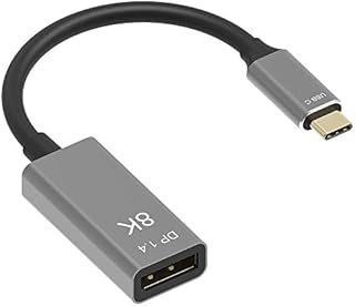 YIWENTEC USB C to DisplayPort 1.4 8K Cable 8K@60Hz 4K@144Hz Male to Female Converter Thunderbolt 3 to DisplayPort Adapter 25CM