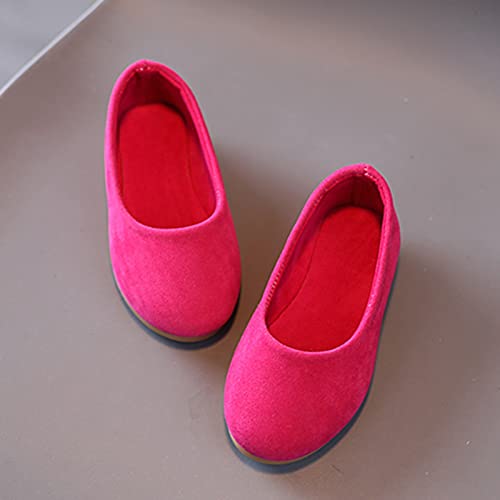 Toddler Furry Boots Summer And Autumn Fashion Girls Casual Shoes Solid Color Simple Style Kids Boots Size 24