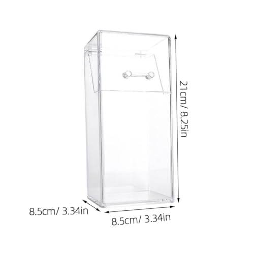 Boîte de rangement transparente x2 pour bureau et maquillage - 2