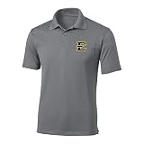 Sport Your Gear East Tennessee State University ETSU Buccaneers Prime Athletic Logo Micropique Sport-Wick Golf Polo (Gray -Large)