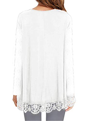 Image of Arshiner Girls Tunic Tops Casual Basic Loose Soft Swing Pullover Long Blouse T-Shirt Tee