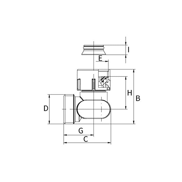 Simplex Umlenkstück Eck, Thermostat-Heizkörperventil Thermostat-Mischventil, E2/50 F10079 – Bild 4