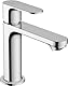 hansgrohe Rebris S - Waschtischarmatur mit Zugstangen-Ablauf, energiesparend (CoolStart), Wasserhahn Bad mit Auslaufhöhe 109 mm, Mischbatterie Waschbecken wassersparend (EcoSmart+), Chrom, 72588000