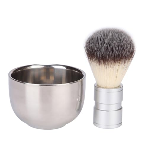 TOVINANNA Beard Grooming Kit for Men Beard Brush Bowl Set 2pc Facial Cleaning Supplies Shave Brush for Men
