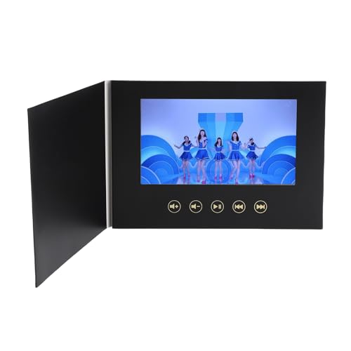 Annadue Libro de Tarjeta de Felicitación de Video de Boda, álbum de Lujo con Pantalla de 7 ', Folleto de Video para el Día de la Madre del Día de la Madre Aniversario de Navidad,