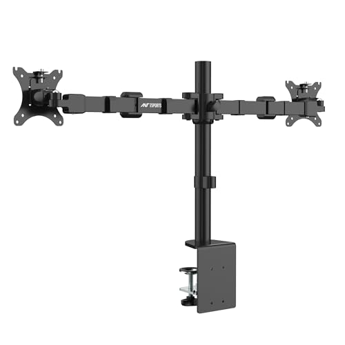 Ant Esports MA112 Dual Arm Articulating Monitor Desk Mount, Fully Adjustable Steel Stand with C-Clamp Grommet Base,VESA,Swivel, Rotation, Tilt and Height Adjustment, Holds 2 Screens up to 30"-Black (B0CVL9LBR3) Amazon Price History, Amazon Price Tracker