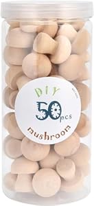 Ruanhongyi 50 Stück DIY Holzpilze Deko