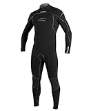 O'Neill Wetsuits Men's PsychoFreak 4.5/3.5 mm Z.E.N. Zip Super Seam Weld Full Suit, Black, X-Large Tall
