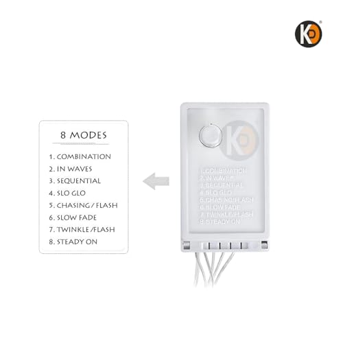 Image of K D 6+6 Star Warm Yellow 138 LEDs Curtain LED String Lights (3.5 ft Length + 0.5 FT Length After Adopter = 4ft) with 8 Modes Indoor Outdoor for Home, Diwali, Christmas (Star Warm Yellow 6+6)