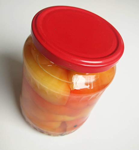 Apfelpaprika geschnitten aus Kalocsa 720ml sauer eingelegtes aus Ungarn handarbeit Manufakturware (Scharf - mittelscharf)