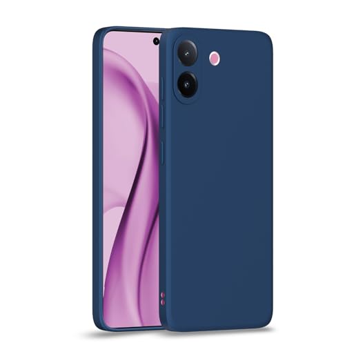 Image of Outlouders Back Cover for Vivo V60e 5G / Vivo V60 5G | Camera Protection | Durable Soft Matte Silicone Bumper Case (Blue)