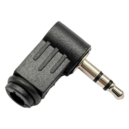 Jextou 3.5mm直角コネクタ、3.5mmアングルオス-メスオーディオアダプター、プラグアダプター延長、ライトアングルプラグアダプター、オス-メス3.5mmオーディオケーブル、3ライトアングルジャックプラグ