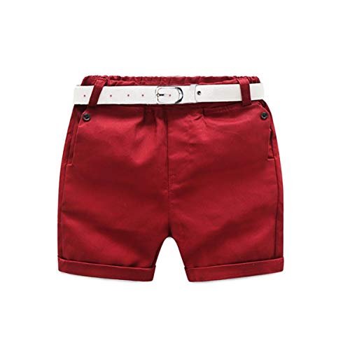 Image of CIYCUIT Toddler Baby Boys Shorts Set Short Sleeve Button Down Shirt + Shorts Pants 2 Pieces Summer Print Clothes Outfits