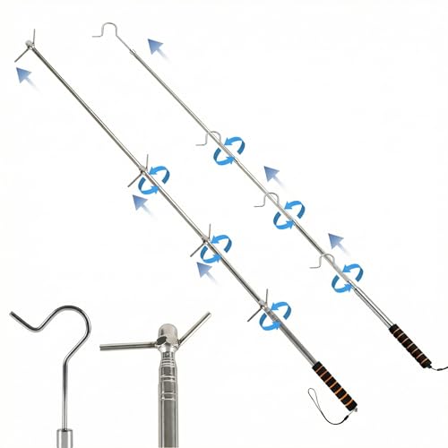 Extendable Smoke Detector Tester Pole - 13.8-60.5" Longer