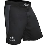 AQF Boxershorts Herren, Boxershorts, MMA Shorts, Muay Thai Shorts, Boxer Shorts, Kurze Hosen Herren Für UFC, Cage Fighting, Kick Boxing, Boxen 4-Wege Stretch Moisture Wicking Trainingshose (M)