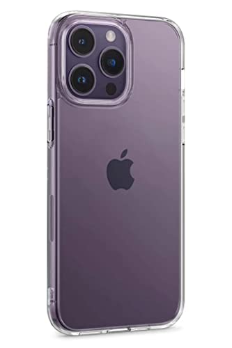 Image of WOW IMAGINE Crystal Clear Transparent Back Case Cover Compatible Apple iPhone 14 Pro| Full Device & Camera Protection Shockproof TPU Silicone Back Cover Case - Transparent