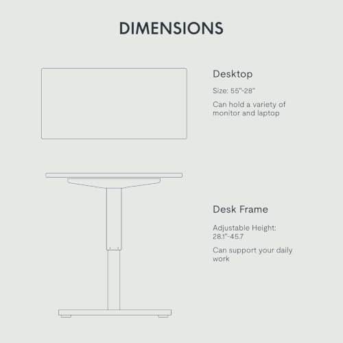 Image of FLEXISPOT EN2 55 inchx28 inch Standing Desk Bundle with Storage Cabinet