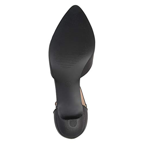 Brinley Co Women's Bettie Faux Leather Mary Jane Pumps Black 10 Medium4