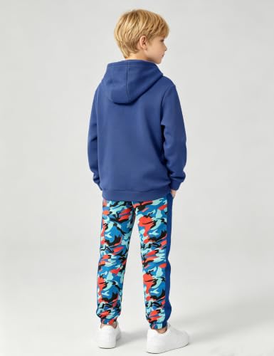 Image of Boys Clothes Boy Outfits 2-Piece Long Sleeve Hoodie and Camouflage Pants Boys Fall Winter Clothes for 6-16 Years