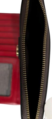 Patricia Nash Prassa Leather RFID Wallet, 7.25L x 1W x 3.75H inches, Full-Size with Multiple Card Slots, Magnetic Snap Closure (Rosewood)3