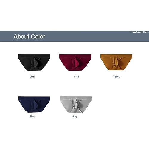 Underwear briefs for mens U Pouch trunks sexy male elephant nose trunks ice silk bugle summer panties 3 Pack3