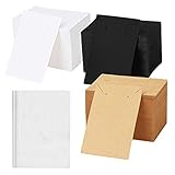 IDEAL ZUM VERKAUFEN/VERSCHENKEN: Diese Display Karten sind so konzipiert, dass sie die meisten Größen von Halsketten, Ohrringen und einigen Armbändern aufnehmen können. Wenn Sie Ihre eigenen DIY-Schmuckstücke entwerfen oder ein Schmuckgeschäft betreiben, können Sie Ihr Produkt auf Ihren individuell gestalteten Karten verkaufen. Sie eignen sich auch hervorragend zum Verschenken von Schmuck an Partner, Mütter und mehr. Äußerst nützliche Karten für jeden, der Spaß an der Schmuckherstellung hat.