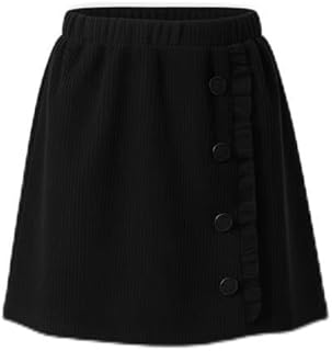 جيبة قطيفة مضلعة قصيرة للأطفال – جيبة قصيرة مريحة وأناقة يومية – مقاسات من 1 حتى 5 سنوات