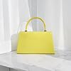 fi9® Retro Suede Tote Style Wedding Ladies Party Prom Evening Clutch Hand Bag Purse (Neon Yellow) #3