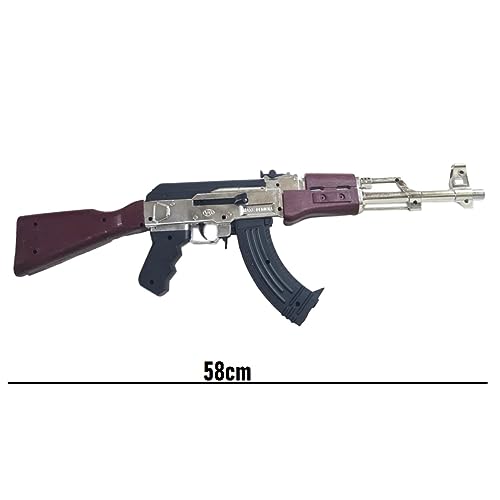 HALO NATION AK47 Blaster Gun Toy BB Bullet for Boys - Silver Edition AK-47 With 100 BB Bullets