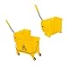 Industrial Mop Bucket with Wringer, 5.28 Gallon Commercial Janitorial Cart for Business, Mop Bucket and Side Wringer Combo with Wheels for Home and Restaurant