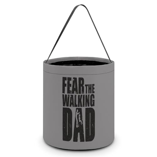 Fear The Walking Dad Cute Easter Basket Bags Eggs Bucket Candy Tote Decorations Gifts Party Storage Bag