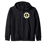 Signo de la paz Daisy Chain Peace Sign Sudadera con Capucha