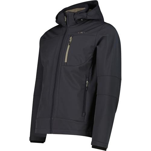 Veste softshell homme CMP blouson imperméable à capuche zippée - 3