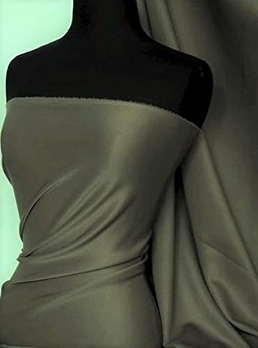 Scuba Bodycon Dress Fabric | Stretchy & Thick Body Control Material | 148 cm Wide | Sold By The Metre | Same Day Dispatch | by Tia Knight (Dark Olive, 1 Metre) — image 1
