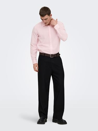 Only & Sons Male Hemd ONSCAIDEN Leinen Hemd 5