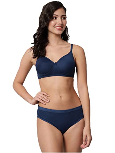 Image of Women Sexy Cotton 2 Piece Bra and Panties Lingerie Set for Honeymoon | Anniversary | Everyday Bra Panty Combo