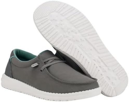 Hey Dude Women's Wendy Charcoal Size 8 | Women’s Shoes | Women’s Lace Up Loafers | Comfortable & Light-Weight | Image 6