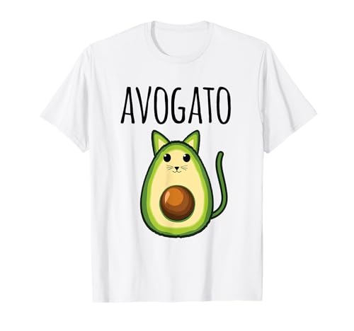 Camicia da donna Avogato Divertente Avocado Cat Vegetariano Vegano Maglietta