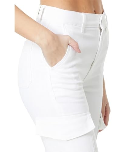 7 For All Mankind Women's Cargo Logan in Bright White3