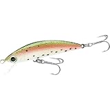 LUCKY CRAFT Humpback Minnow 50S ~Sinking~ Trout Lure, Fishing Bait (056 Rainbow Trout)