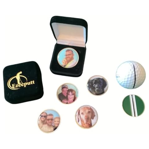 EzeePutt Personalised Golf Ball Marker with Photo Cover