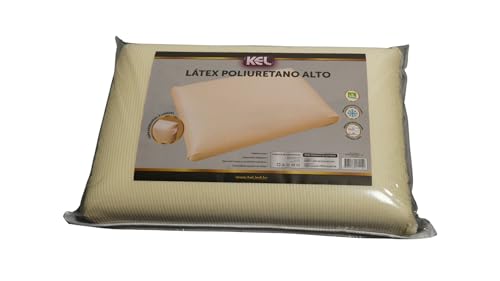 Travesseiro ALTO 16CM Látex de PU Marca Kel | Ortopédico, Antiáca...