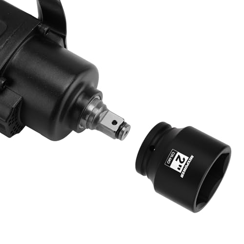 Image of MIXPOWER 3 /4 inch Drive Shallow Impact Socket, CR-MO, 2 inch, SAE, 6 Point, Axle Nut Impact Grade Socket for Easy Removal