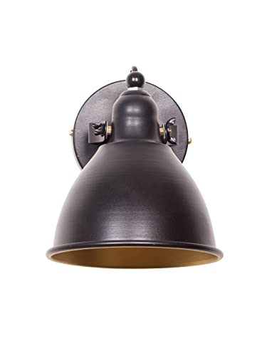 Image of Fancy Wall Light Black Katora for Living Room, Bedroom-Decorative Small Lamp for Bedside, Indoor and Outdoor lamp